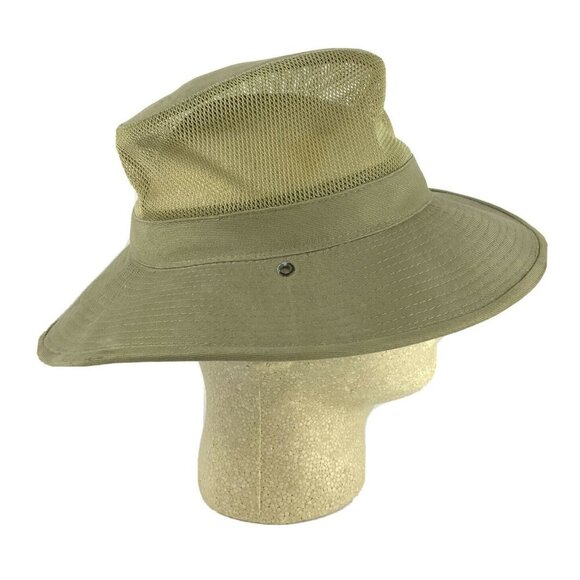 Dorfman Pacific Co Khaki Floppy Vented Hat Size Small Fishing Hiking Outdoor - Picture 2 of 7